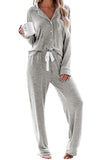 Two Piece Button Down Soft Pajamas for Women