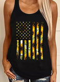 Sunflower Stars And Stripes Tank Tops Womens