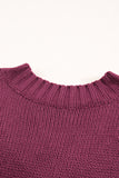 Red White/Black/Gray/Khaki V neck Drop Shoulder Knitted Sweater LC2721139-3