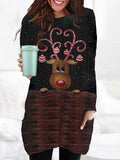 Graphic Tunic Tops Christmas Shirt Dress For Women