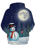 Snowman And Moon
