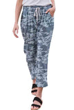 Women's Drawstring Camouflage Lounge Pants With Pocket