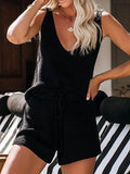 Women's Knit Tank Top Nightwear Short Pajamas Set