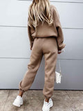 Two Piece Hooded Baggy Clothes For Women