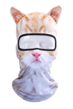 Funny Cute Cat Print Neck Gaiter Windproof Balaclava