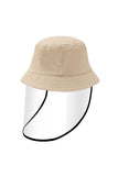 Protective Bucket Hat With Detachable Shield For Kids