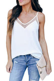 Solid Mesh Patchwork Cami Tank