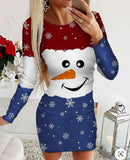 Christmas Mini Bodycon Dress for Women