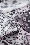 LC229988-2-S, LC229988-2-M, LC229988-2-L, LC229988-2-XL, Black  Leopard Buttoned Tie Waist Ruffle Puff Sleeve Mini Dress