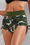 LC472117-9-S, LC472117-9-M, LC472117-9-L, LC472117-9-XL, LC472117-9-2XL, Army Green Camouflage Swim Shorts