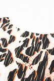 LC6111407-20-S, LC6111407-20-M, LC6111407-20-L, LC6111407-20-XL, Leopard  Print Wrap Long Sleeve Mini Dress