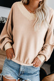 Apricot Sky Blue/Pink/Gray/Apricot Our Country Roads Thermal Top LC252455-18