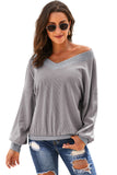 Gray Sky Blue/Pink/Gray/Apricot Our Country Roads Thermal Top LC252455-11