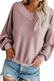 Pink Sky Blue/Pink/Gray/Apricot Our Country Roads Thermal Top LC252455-10