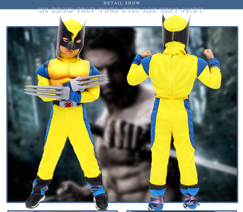 Halloween  Wolverine Costume Deluxe Boys
