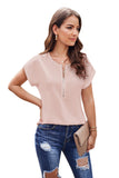 Pink White/Black/Sky Blue Zip To It Blouse LC252220-10