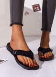 Black Women's Slippers Flip-flops Slippers LC121577-2