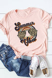 Pink Women 's printed t-shirts LC2529421-10