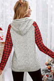 Red Snow Plaid Color Block Buttoned Pullover Hoodie Plaid Letter Graphic Color Block Buttoned Pullover Hoodie Graphic Plaid Color Block Pocket Long Sleeve Hoodie Letter Plaid Color Block Buttoned Pullover Hoodie LC2533842-3