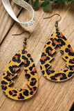 Leopard Leather earrings LC013184-20
