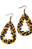 Leopard Leather earrings LC013184-20