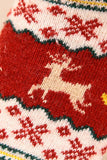 Beige Christmas deer socks LC09456-15