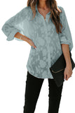 LC2551461-5-S, LC2551461-5-M, LC2551461-5-L, LC2551461-5-XL, LC2551461-5-2XL, Blue Collared Neck Floral Textured Shirt