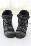 Women's Christmas Winter Home Boots Thick Soled Cotton Shoes Boots