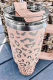BH05522-10, Pink Leopard Spotted 304 Stainless Double Insulated Cup 40oz