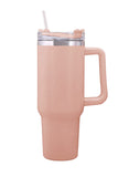 304 Stainless Steel Vacuum Insulated Mug with Handle and Straw Lid