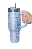 BH05522-4, Sky Blue Leopard Spotted 304 Stainless Double Insulated Cup 40oz