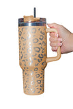 BH05522-18, Apricot Leopard Spotted 304 Stainless Double Insulated Cup 40oz