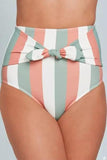 Women's High Waist Front Tie Swimsuit Bottom