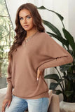 Dolman Sleeves Slouchy Off The Shoulder Sweater