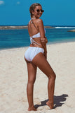 Vertical Striped Classic Two Piece Bathing Suit