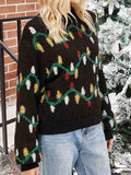 Lights Print Ugly Christmas Sweaters