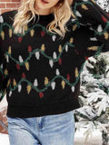 Lights Print Ugly Christmas Sweaters