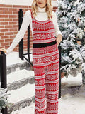 Christmas Snowflake Knitted Jumpsuit