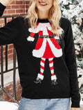 Crew Neck Mrs Santa Claus Christmas Sweater