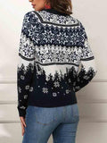 Chunky Knitted Snowflake Christmas Sweater