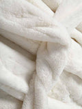 Long Sleeve Winter Warm Faux Fur White Long Coat