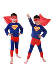 Cool Halloween Cosplay Superhero Superman Kids Costumes Blue