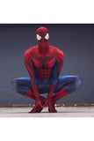 Halloween Mens Superhero Muscular Spider-Man Zentai Costume Red