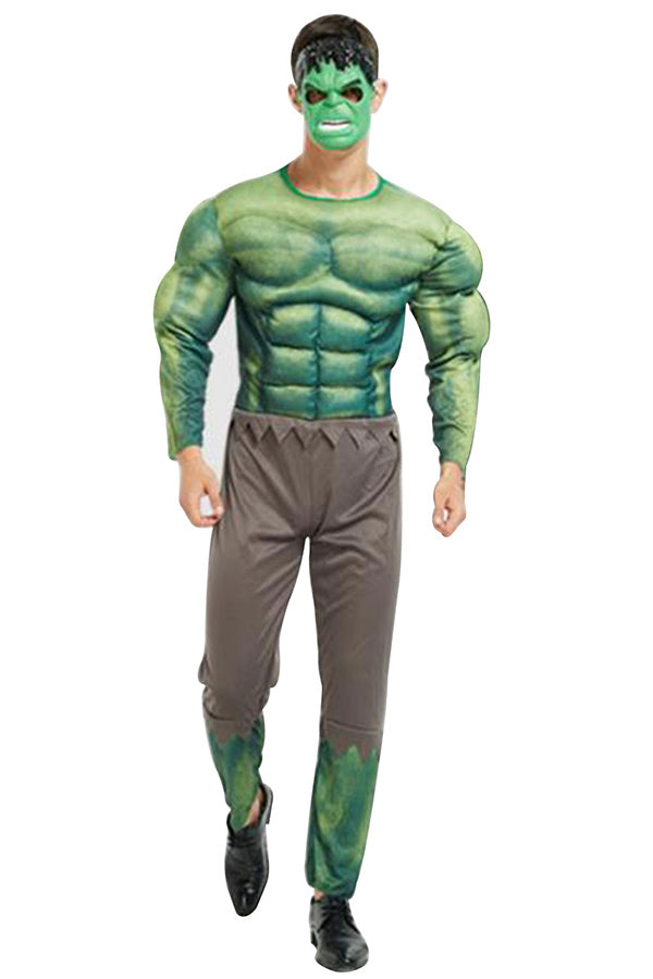 Mens Hulk Muscle Halloween Costume
