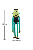 Funny Elastic Frankenstein Paper Ornaments For Halloween Party Green