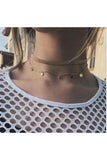 Gold Elegant Double Layers Coin Bead Choker