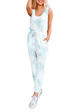 Women's Tie Dye Two Piece Outfit Tank Top With Sweatpants
