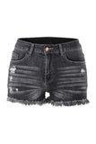 Denim Shorts For Women Mid Rise Distressed Jeans Shorts