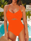 Womens Bathing Suit Halter Tummy Control One Piece Swimsuits
