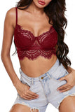 Sheer Floral Lace Bralette For Women